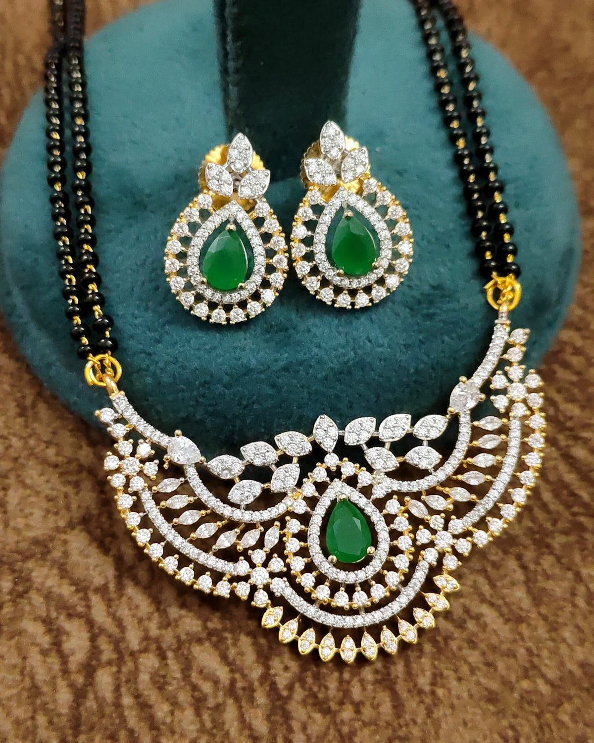 Ruby Mangalsutra – Full Chain Length – Sanvi Jewels