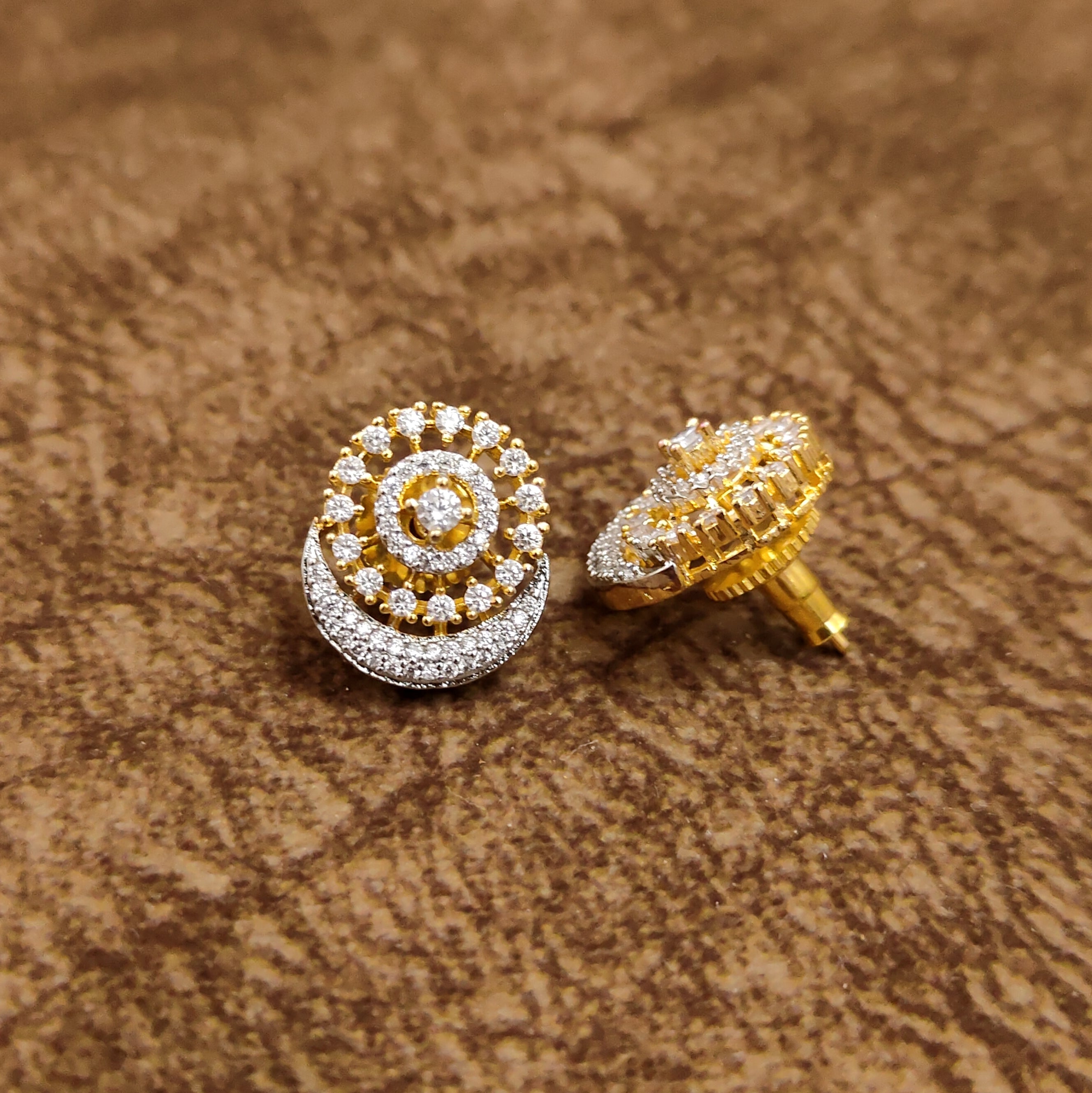 Diamond Look Mangalsutra – Full Set View – Sanvi Jewels