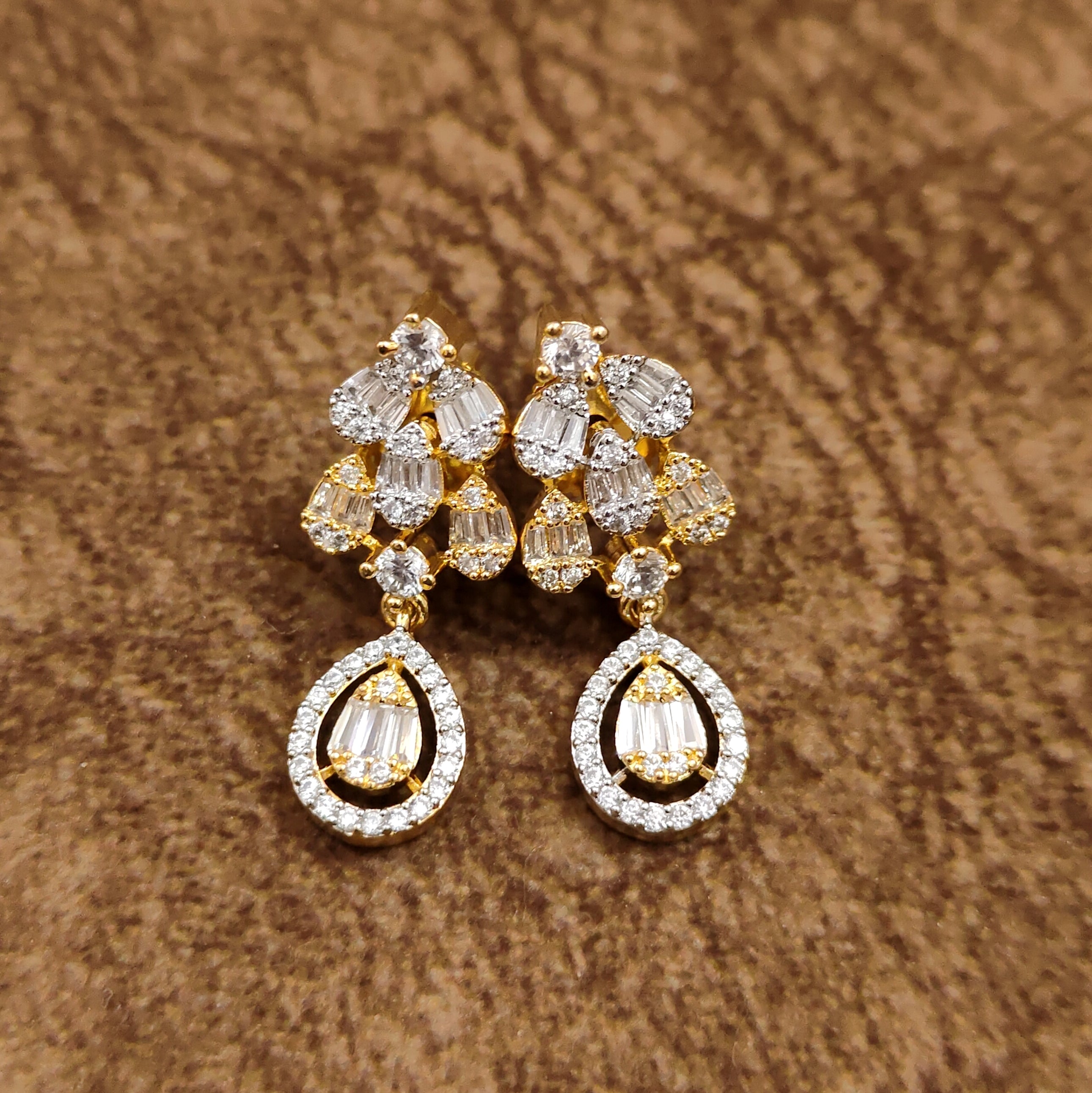 American Diamond Mangalsutra – Full Set View – Sanvi Jewels