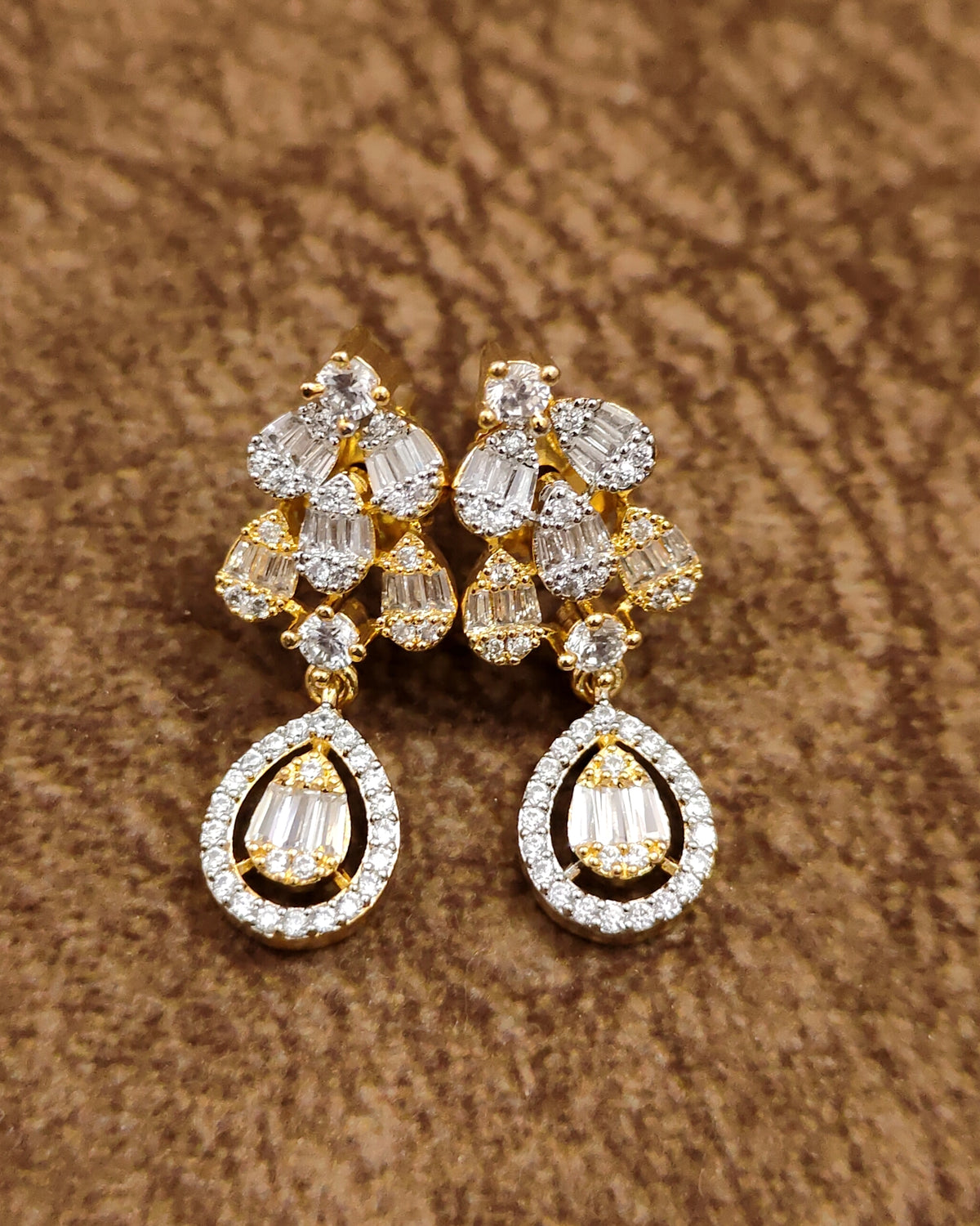 American Diamond Mangalsutra – Full Set View – Sanvi Jewels