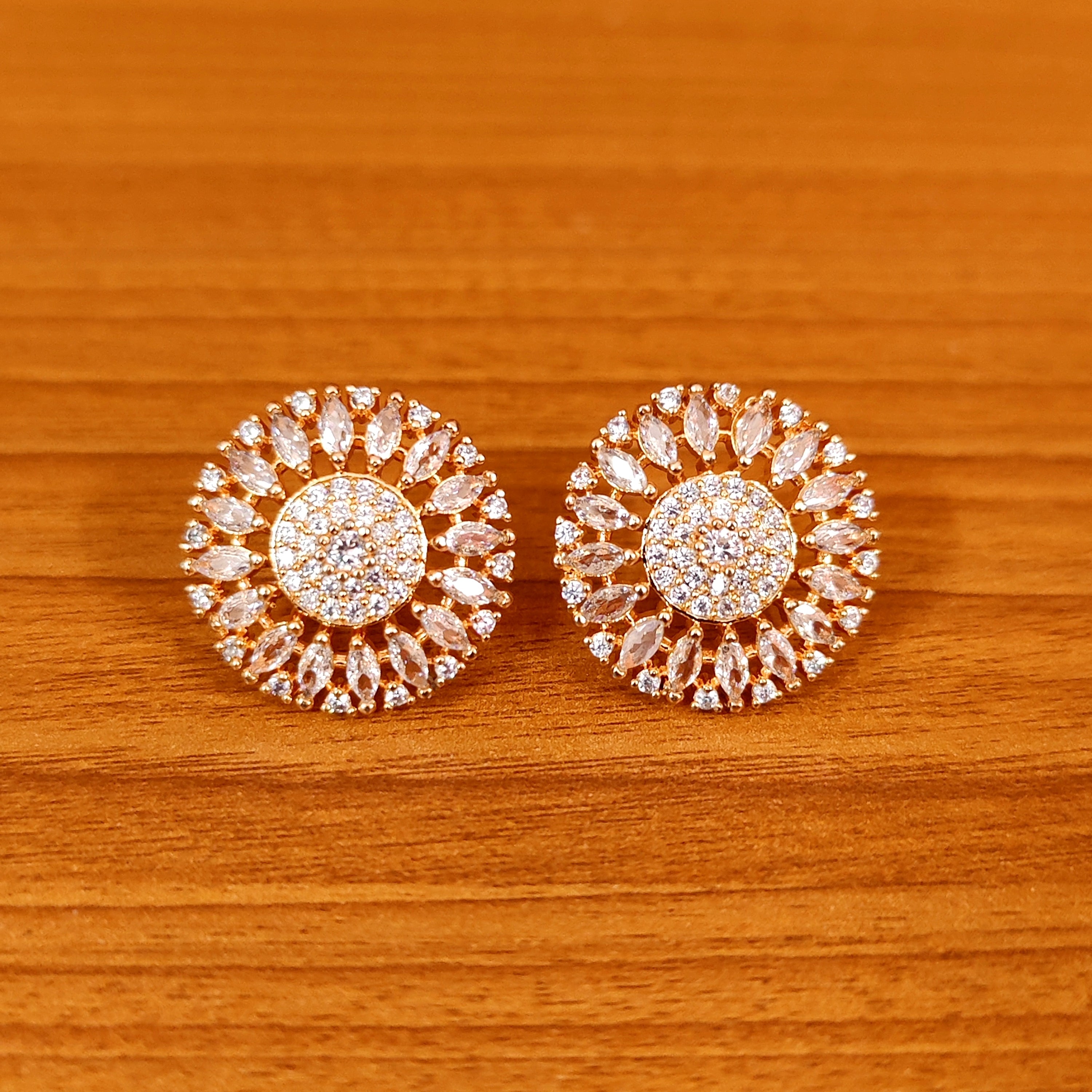 DIAMOND LOOK ALIKE SIGNITY STUDDED STUDS