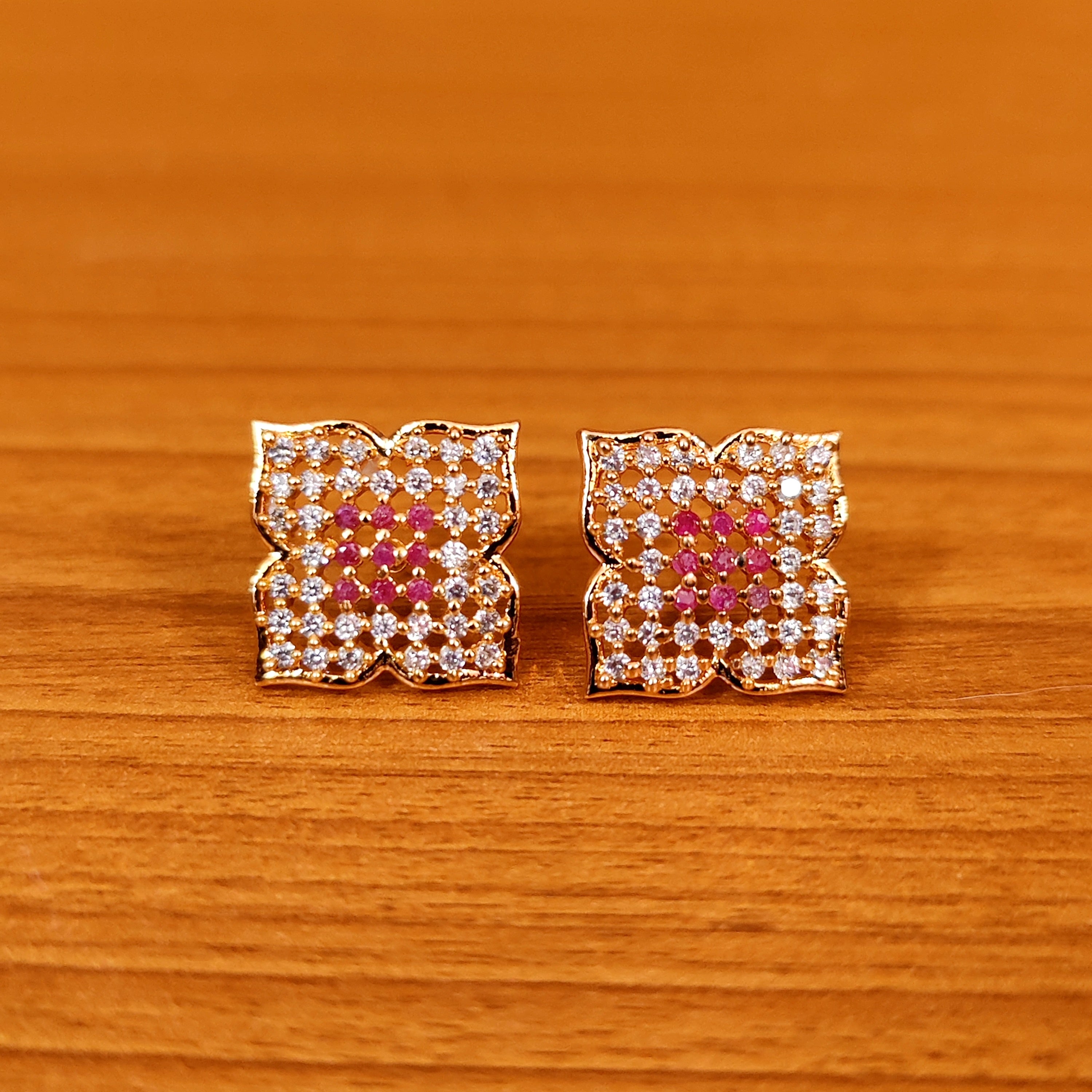 REAL DIAMOND LOOK ALIKE FINE STUDS