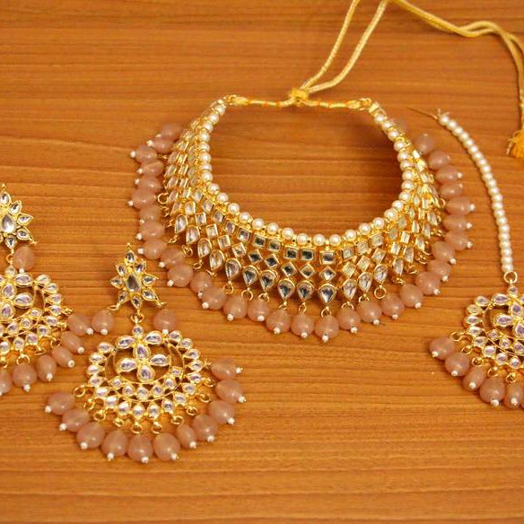 PINK CRYSTAL NECKLACE-SETS