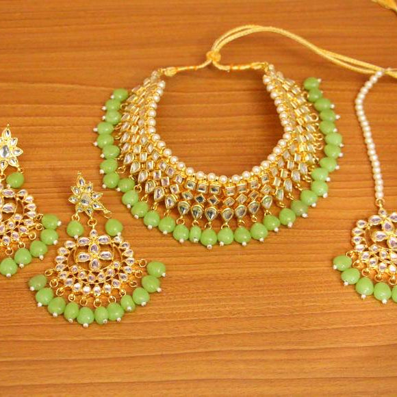 PINK CRYSTAL NECKLACE-SETS
