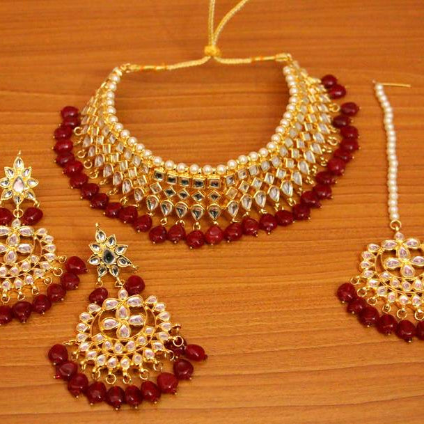 PINK CRYSTAL NECKLACE-SETS