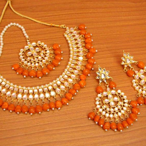 BLUE CRYSTAL NECKLACE-SETS