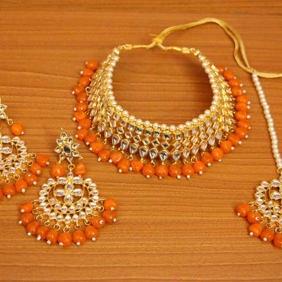 PINK CRYSTAL NECKLACE-SETS