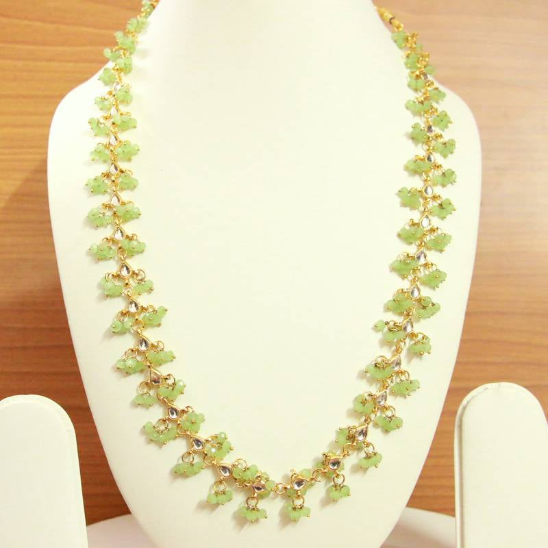 PEARL KUNDAN POLKI SINGLE LINE NECKLACE