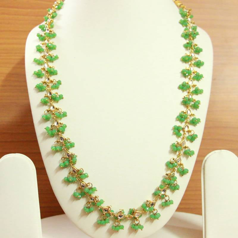 PEARL KUNDAN POLKI SINGLE LINE NECKLACE