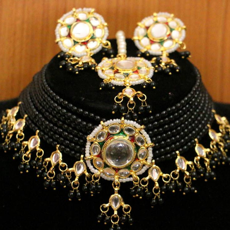 WHITE CRYSTAL NECKLACE-SET