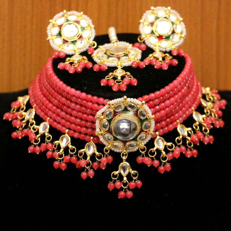 WHITE CRYSTAL NECKLACE-SET