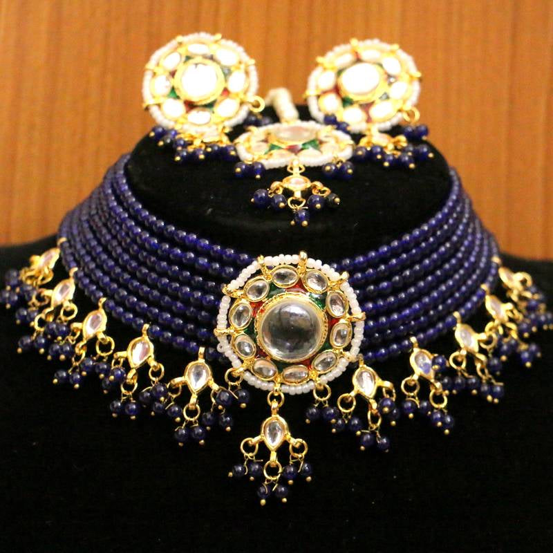 WHITE CRYSTAL NECKLACE-SET