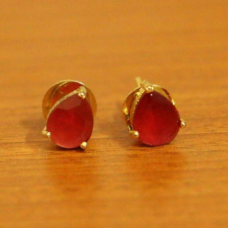 Solitaire Look Pear Shaped Single Stone Earrings