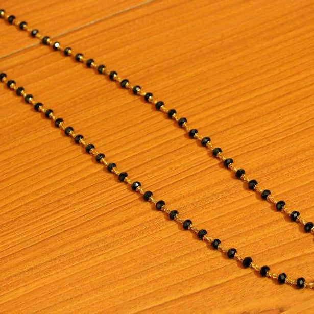 Black crystal necklace