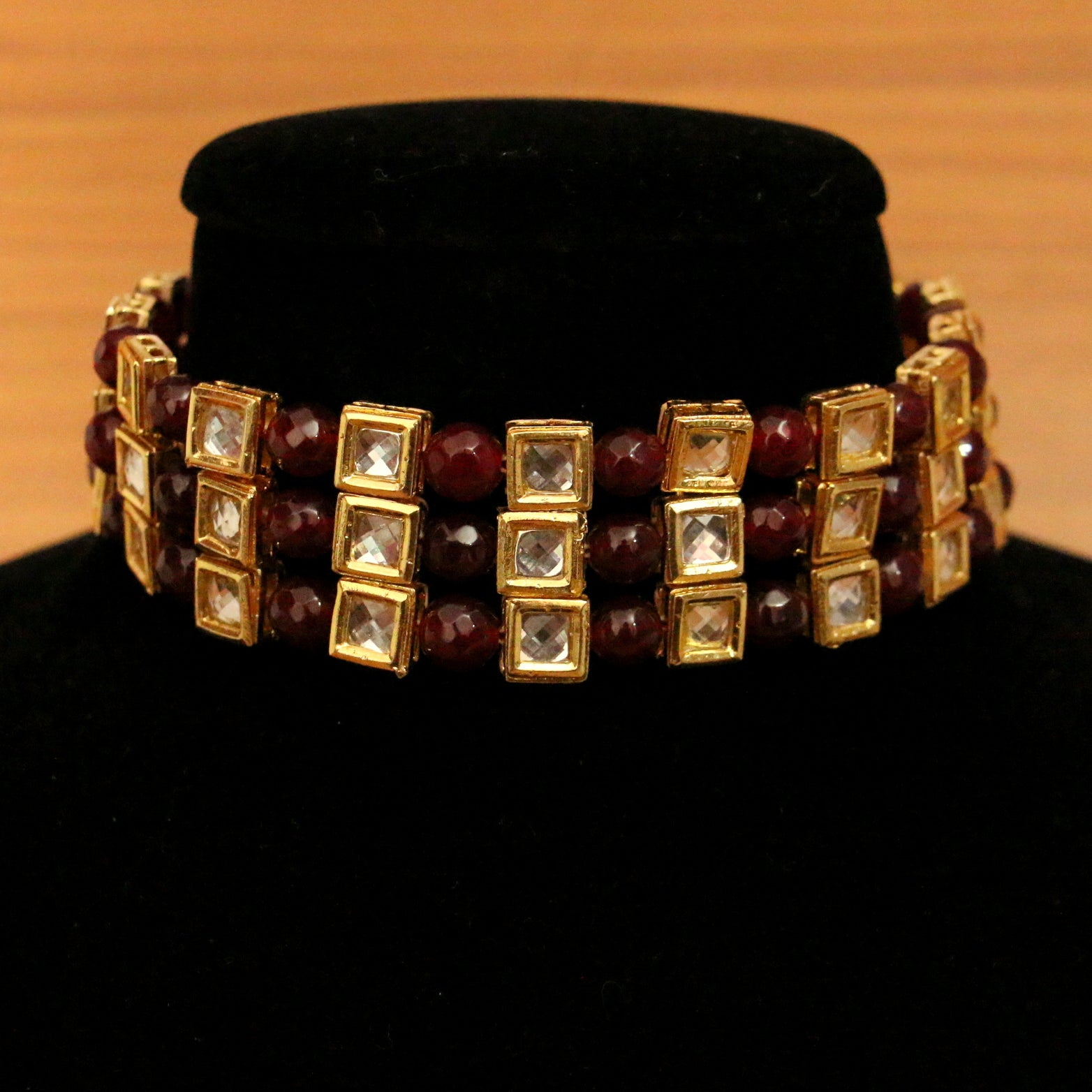Emerald Look Kundan Meenakari Choker