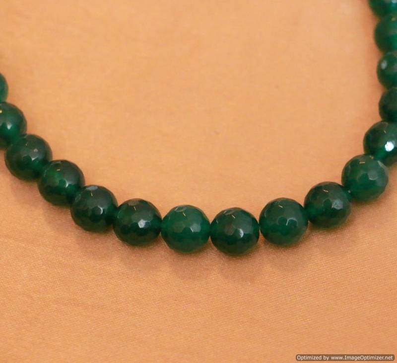 Green Onyx Single Line Necklace
