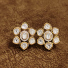 Kundan Polki Bridal Stud Earrings Designer Artificial Jewellery by Sanvi Jewels