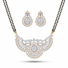 White Stone American Diamond Mangalsutra – Sanvi Jewels