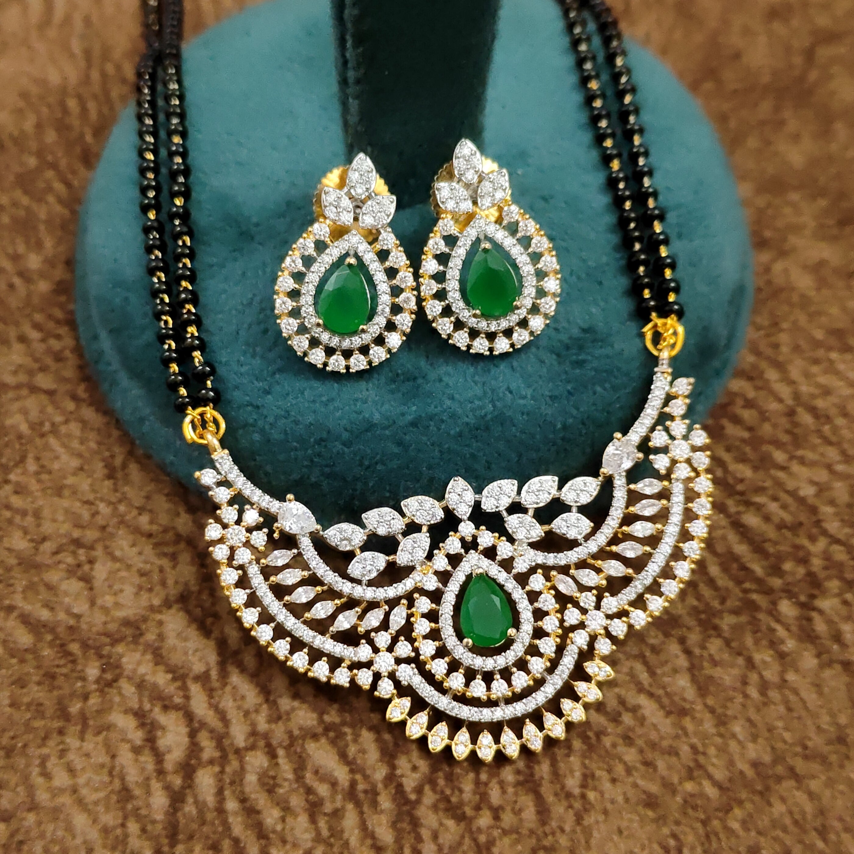 Ruby Mangalsutra – Full Chain Length – Sanvi Jewels