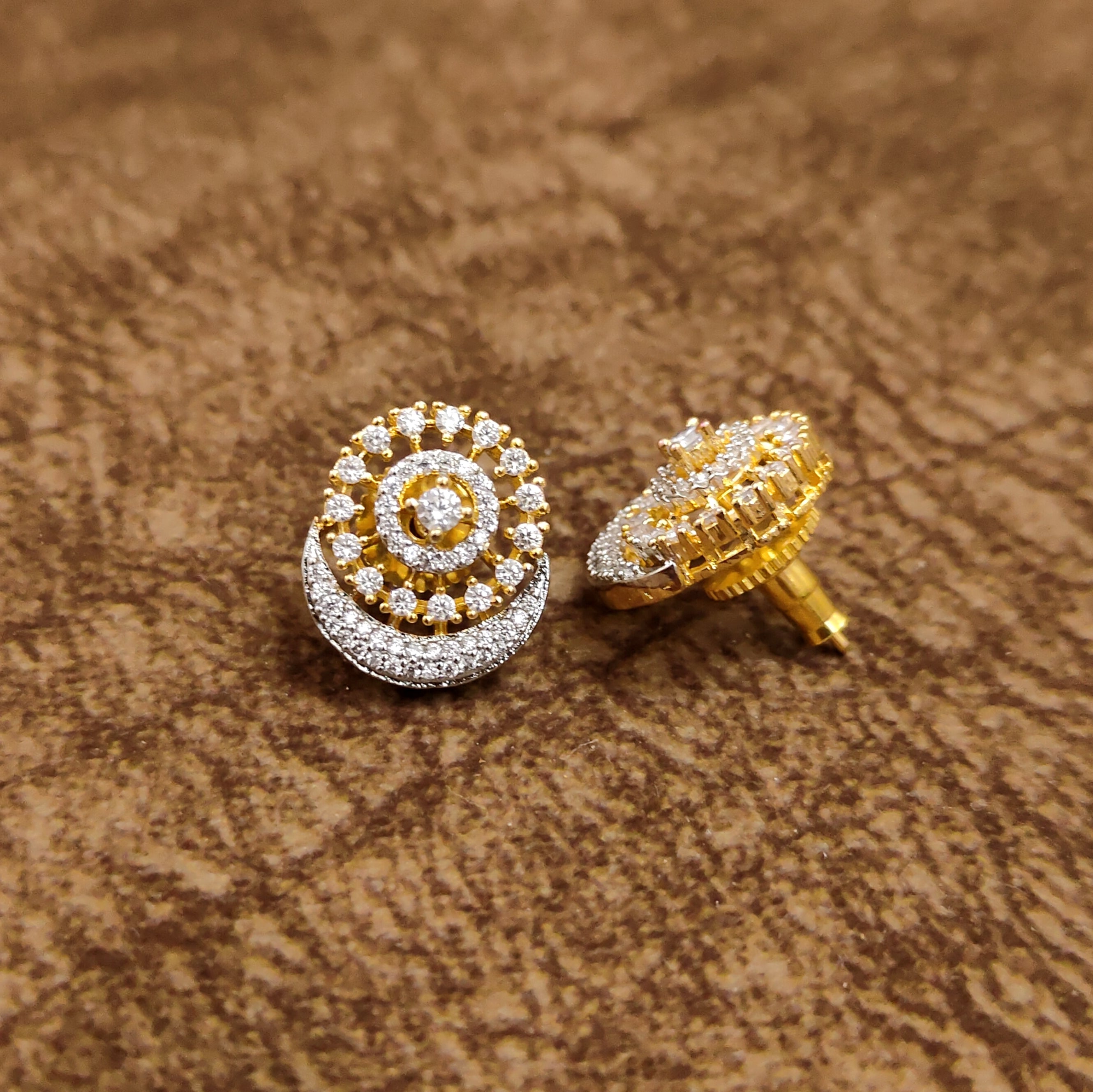 Diamond Look Mangalsutra – Full Set View – Sanvi Jewels