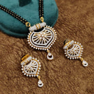 American Diamond Mangalsutra – Pendant Detail Shot – Sanvi Jewels