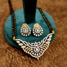 American Diamond Mangalsutra – Pendant Detail Shot – Sanvi Jewels
