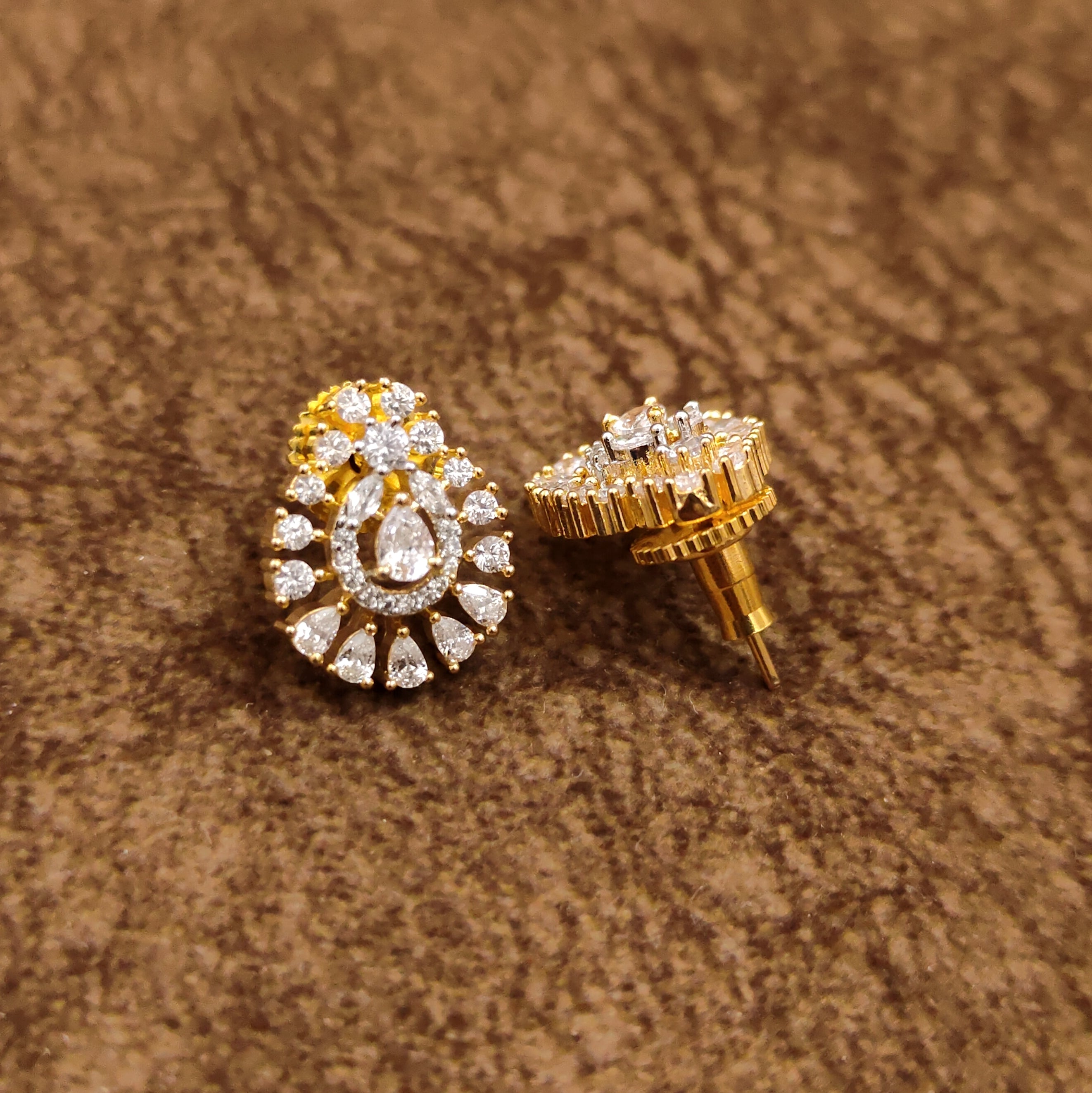 American Diamond Mangalsutra – Full Set View – Sanvi Jewels