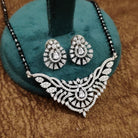 American Diamond Mangalsutra – Styled Shot – Sanvi Jewels