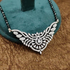 American Diamond Mangalsutra – Pendant Front View – Sanvi Jewels