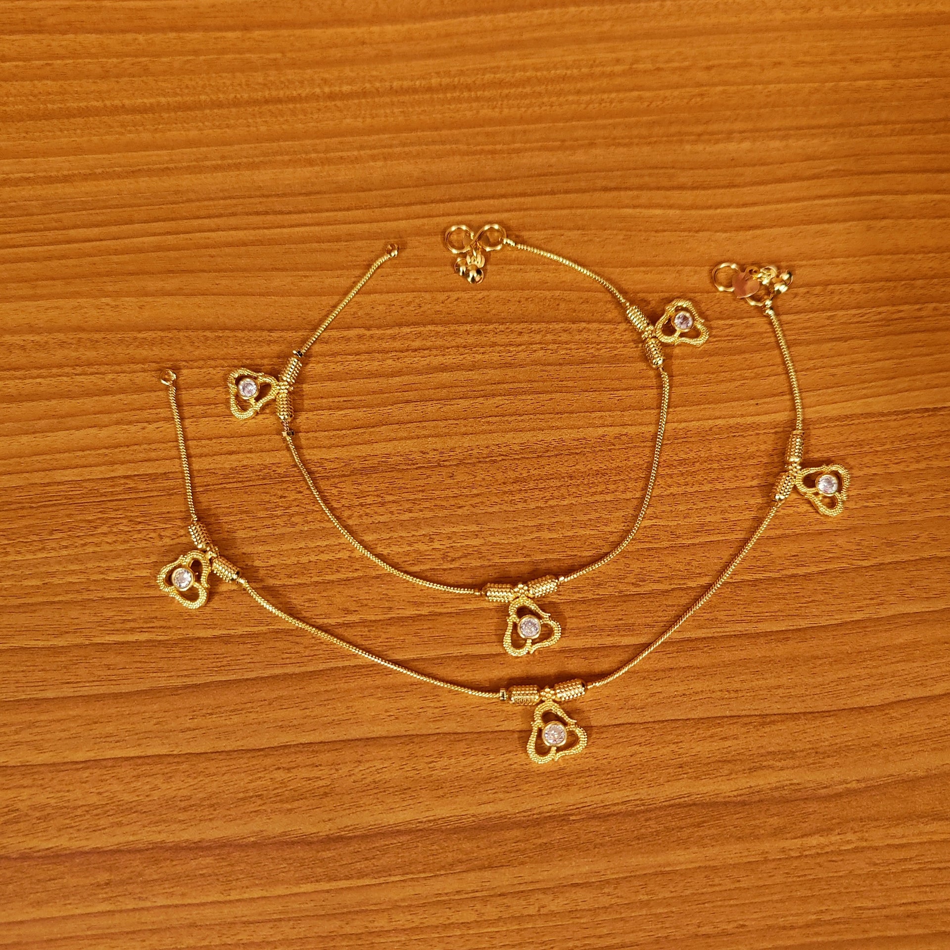 Gold Plated Anklets - Main Image