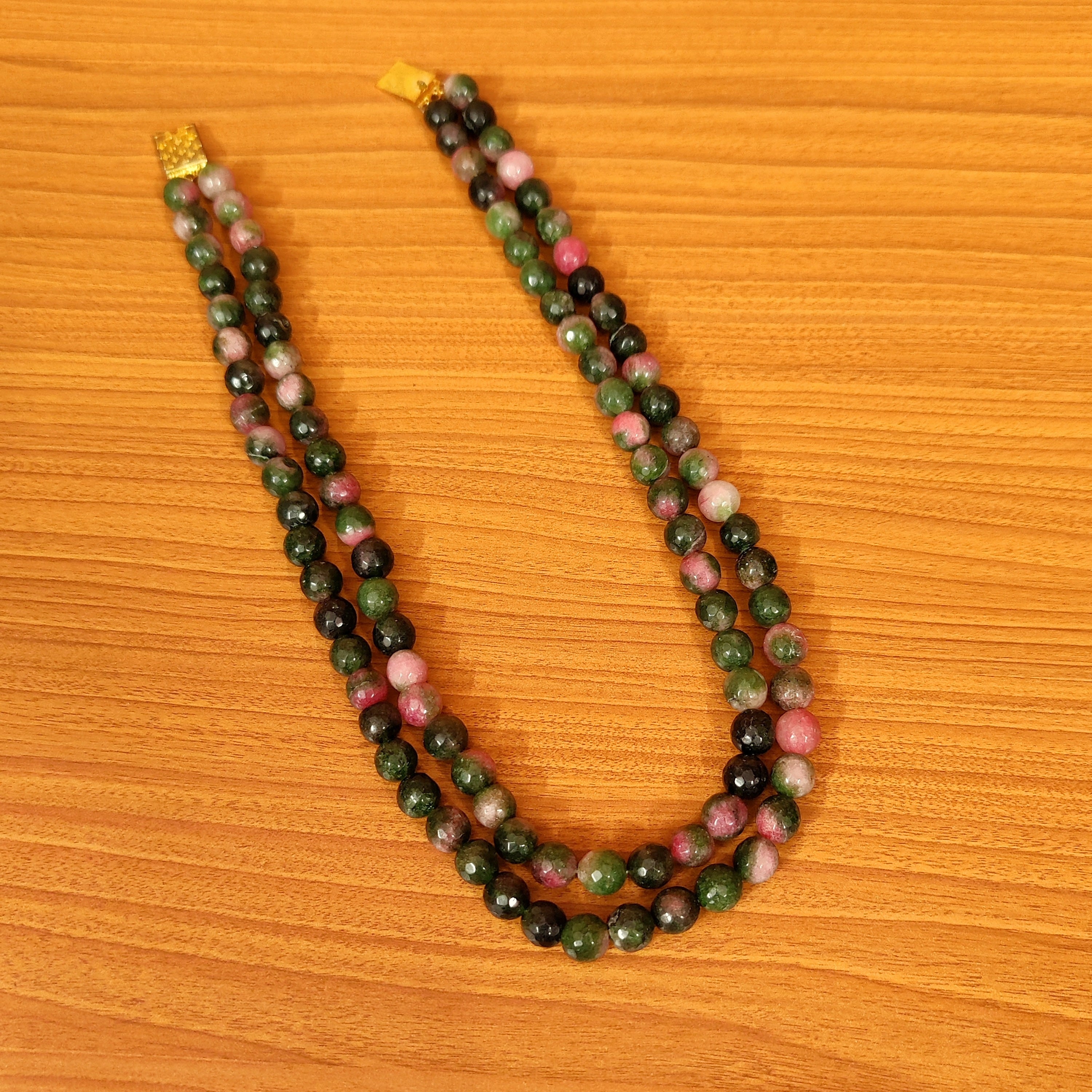 Multi Colour Square Agate Beads Necklace Set – Kreate