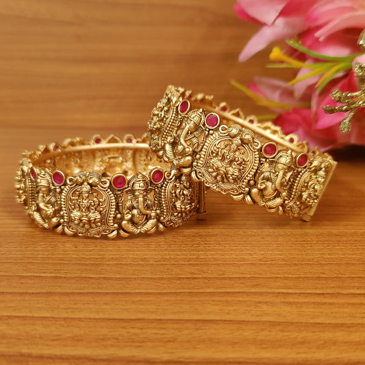 TEMPLE LOOK GOLD PLATED OPENABLE KADA