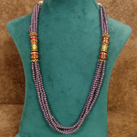 Purple Colour Antique Look Necklace