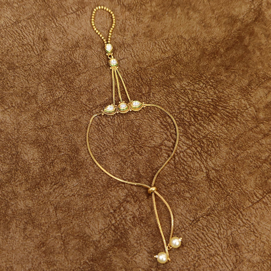 Kundan polki hathphool
