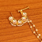 Kundan Polki Pearl Small Marathi Bridal Nose Ring Traditional Indian Nath – Sanvi Jewels
