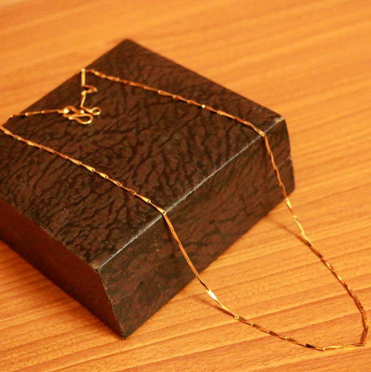ARTIFICIAL GOLD PLATED RICE CHAIN