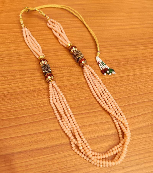 BEIGE COLOUR ANTIQUE MOTIF NECKLACE