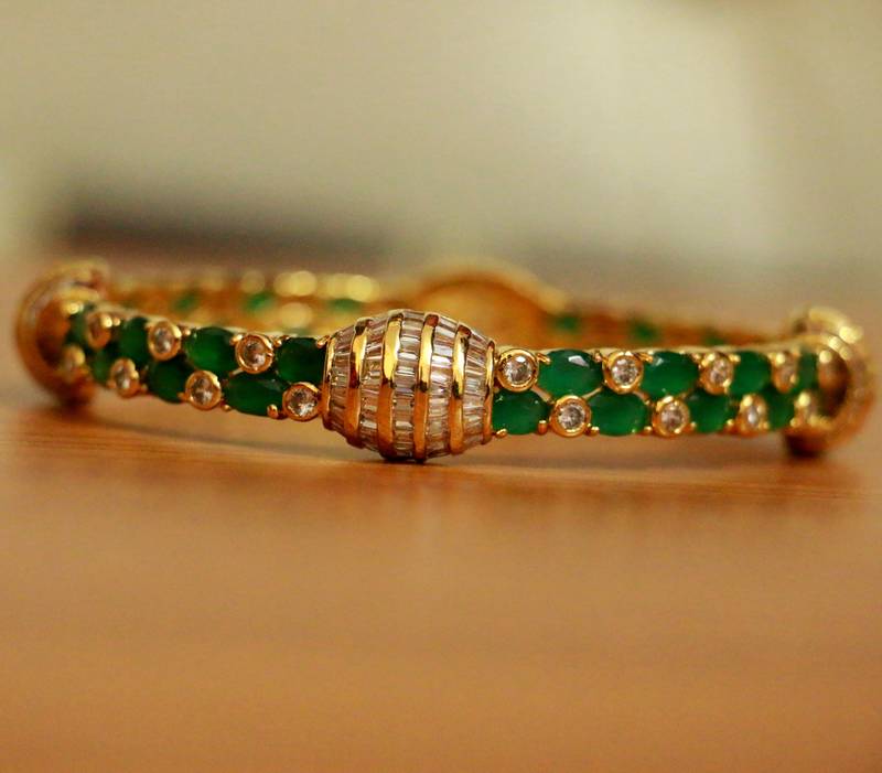 Bling Jewelry Green Imitation Emerald AAA CZ Tennis Bracelet for Women Gold  Plated - Walmart.com