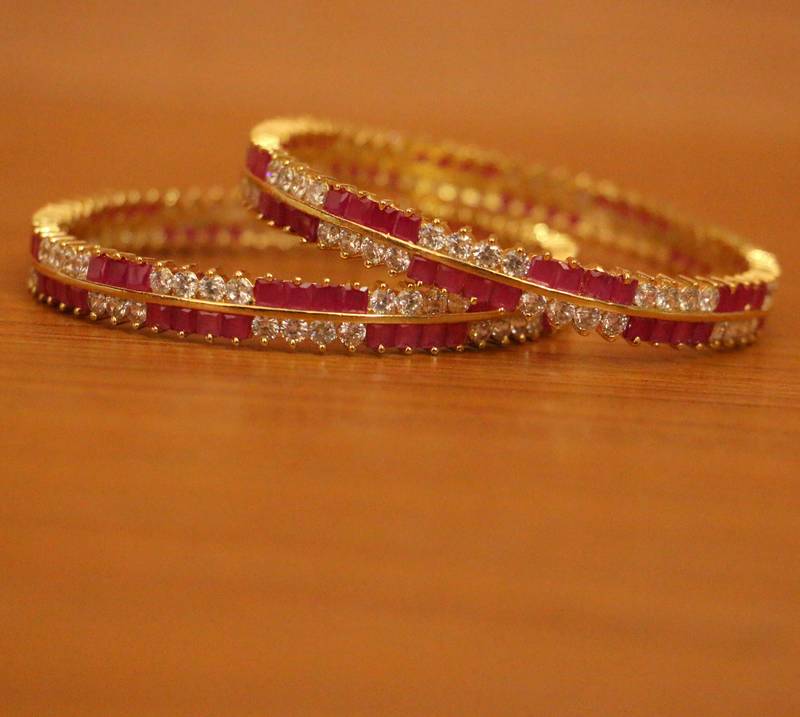 Natural RUBY Silver and Gold Bracelet – Hadar Jewelry