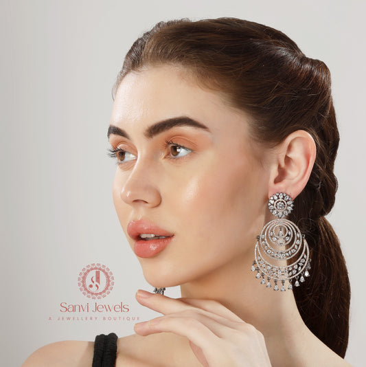 ROSE & ANTIQUE LOOK CHAANDBAALI DANGLERS