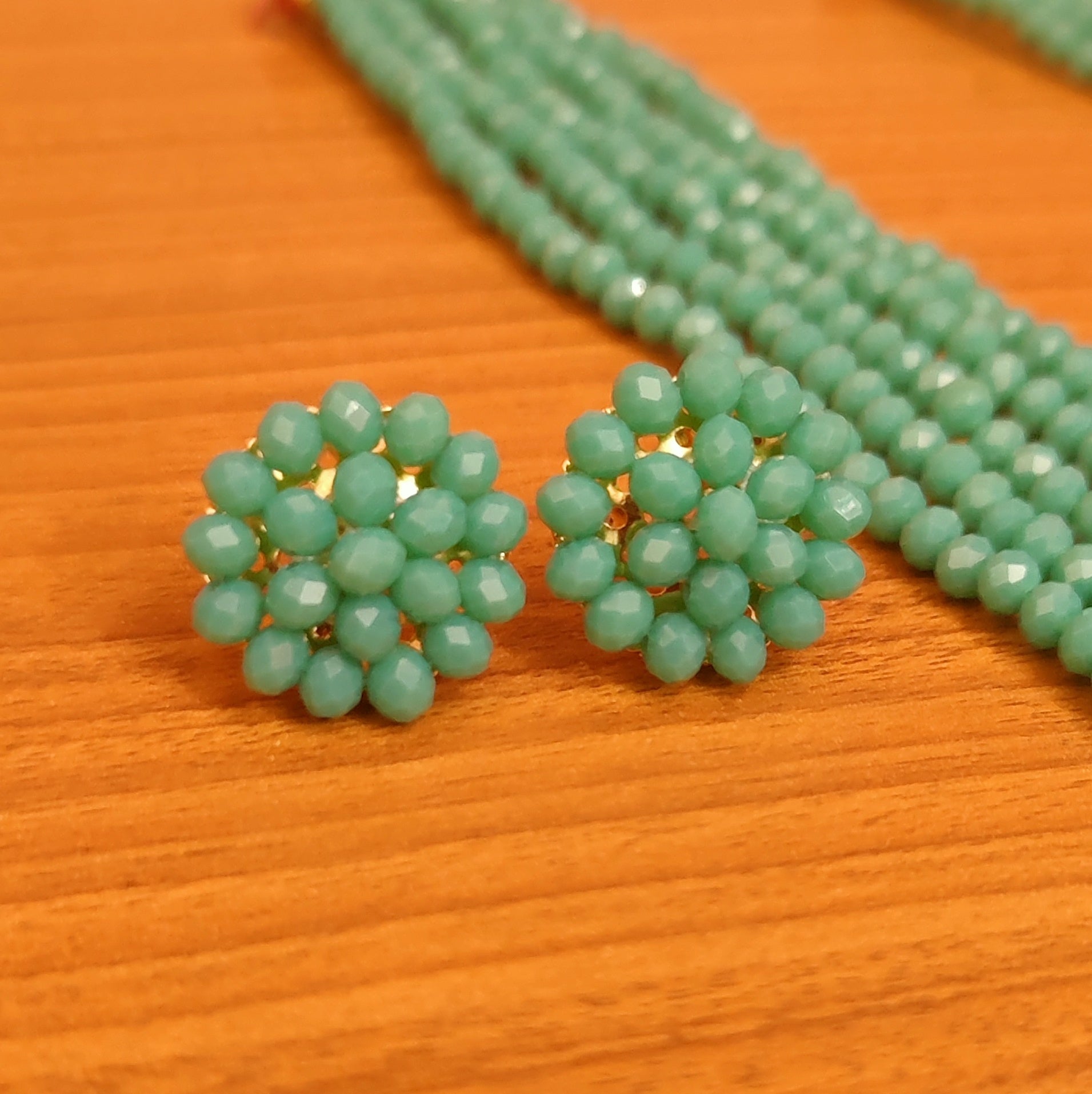 Sea Green Jewellery Set - Buy Sea Green Jewellery Set online in India