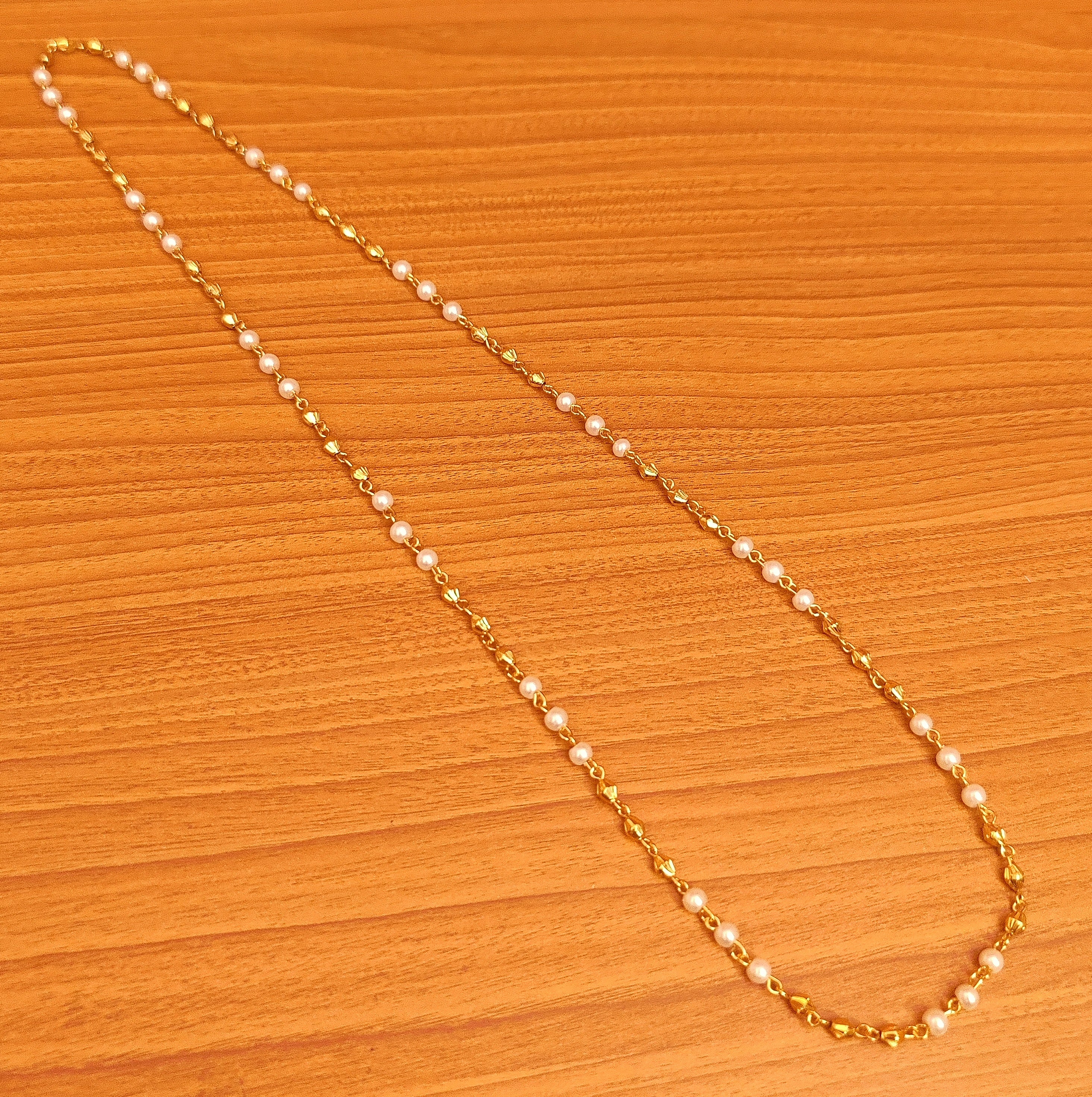 Beaded Disco Chain Necklace in Sterling Silver – Hannah Naomi Jewelry