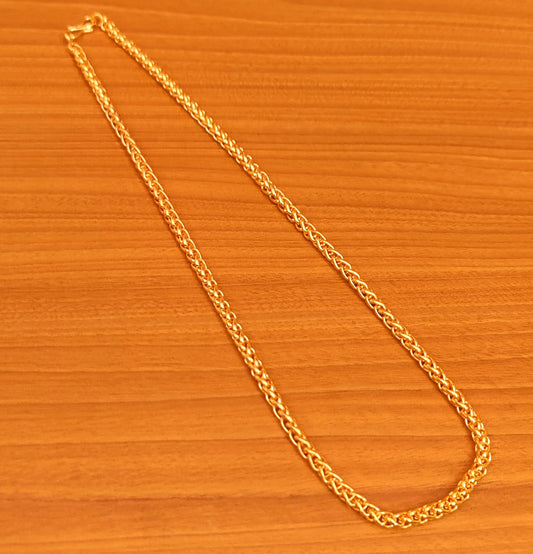 GOLD PLATED ROPE PATTERN GOLD LOOKALIKE CHAIN