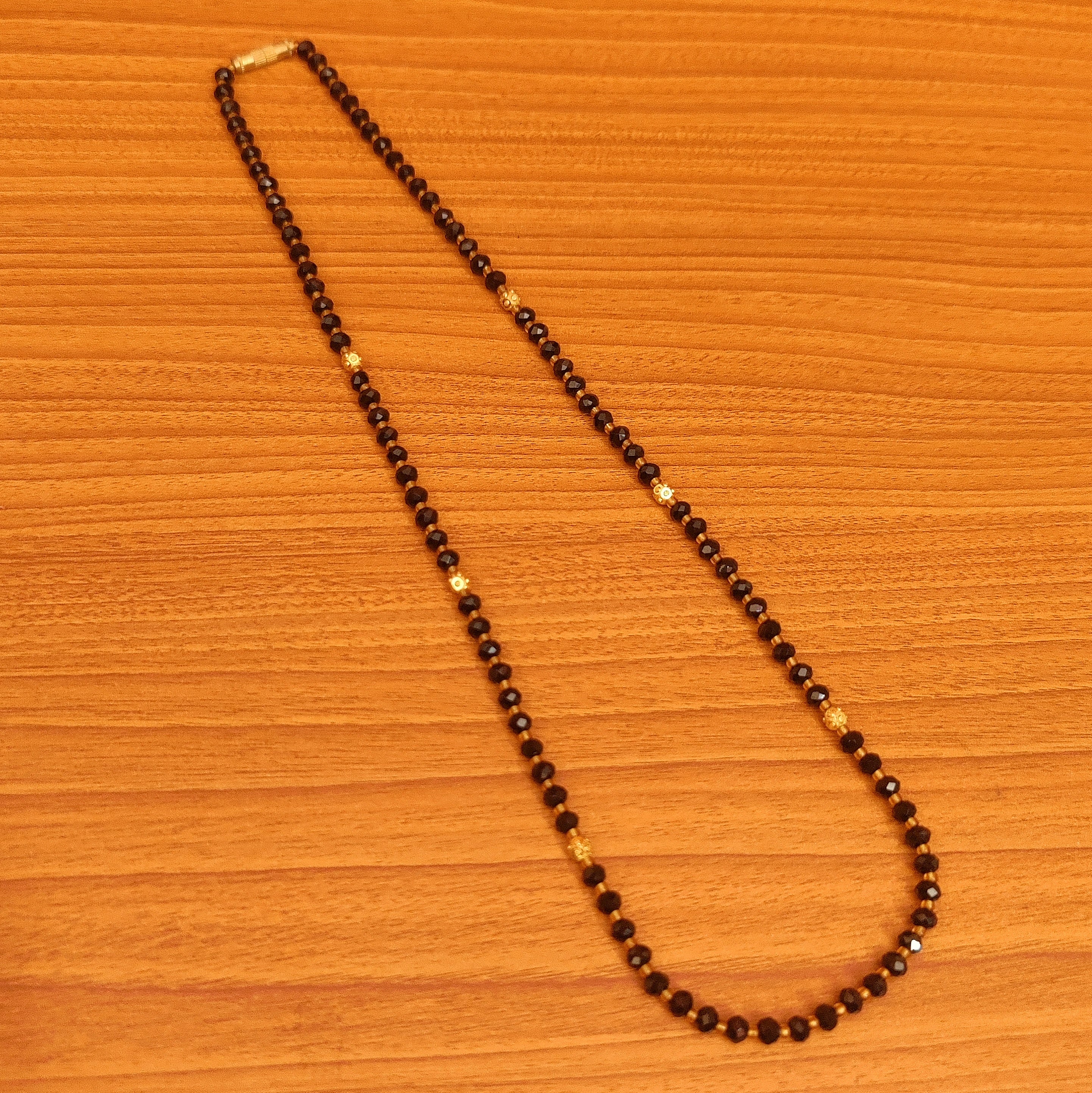 Iris Dark Blue Seed Bead Necklace, Thin 1.5mm Single Strand – Kathy Bankston