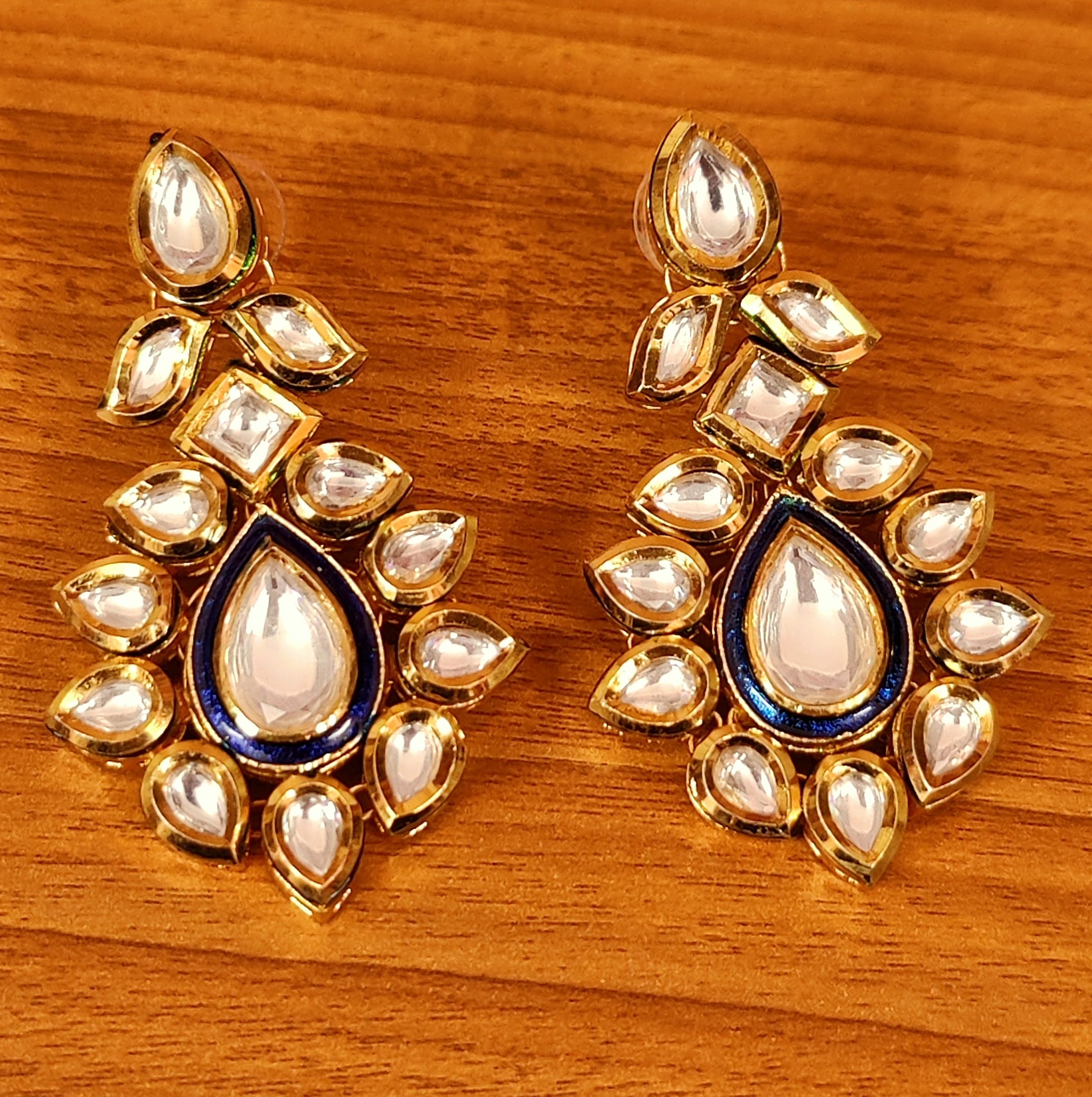 Designer Kundan Earrings for Womens And Girls - LCJEWELZ