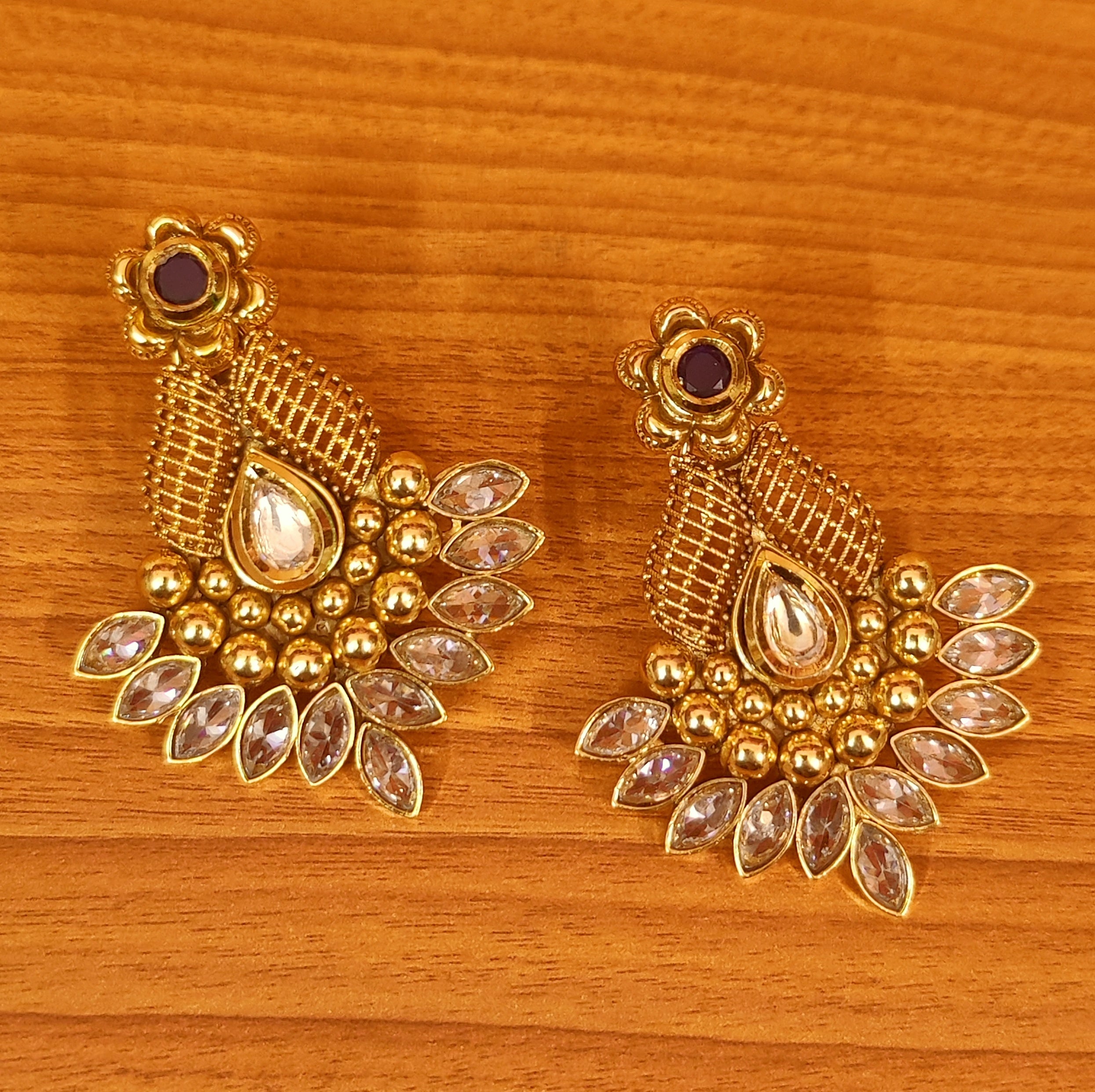Buy Copper Golden Small Jhumkas Earrings,oxidized Jhumkas,traditional  Regular Wear Earrings Online in India - Etsy