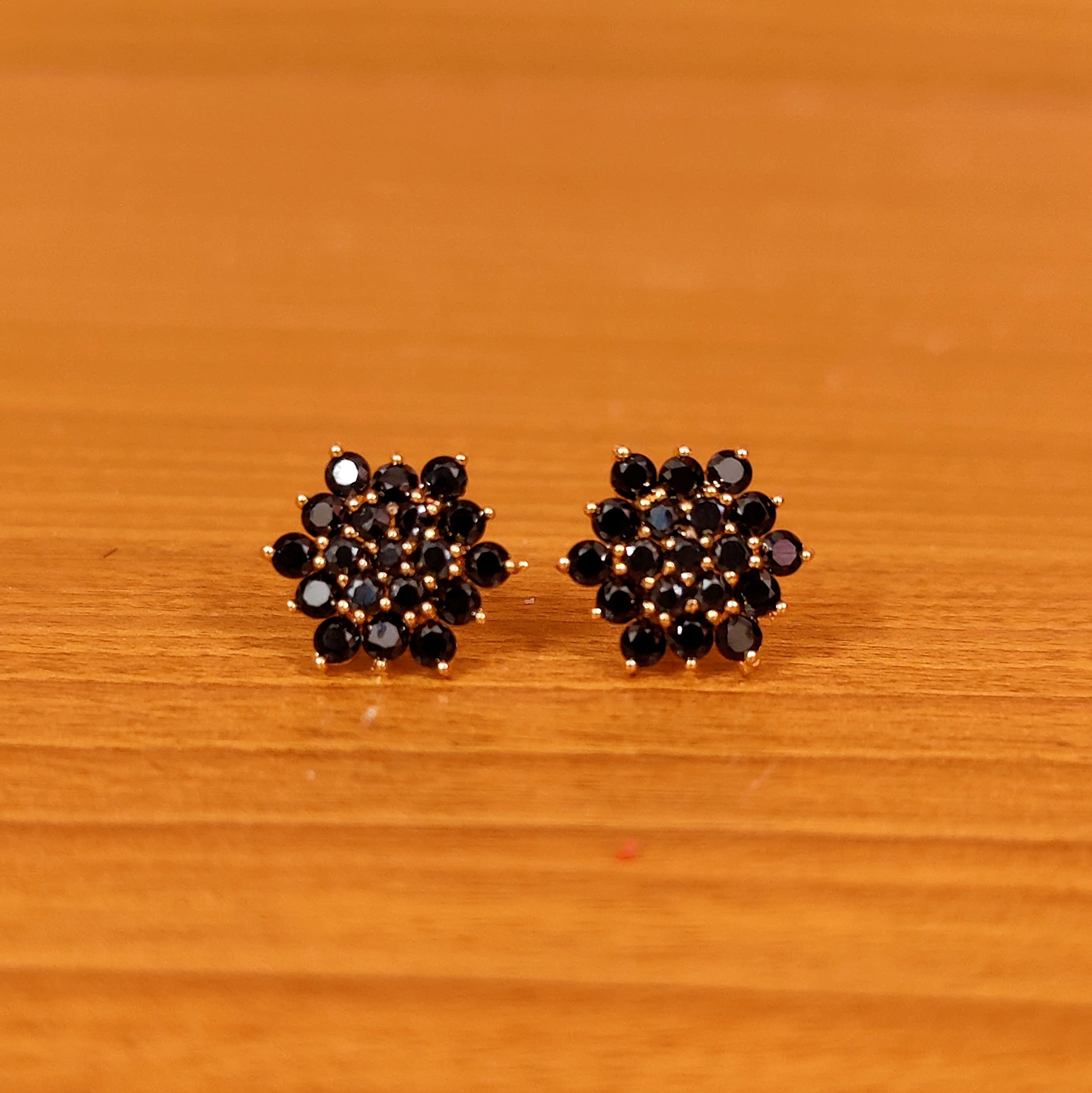 Buy Black Diamond Solitaire Studs in 14k Real Gold | Chordia Jewels