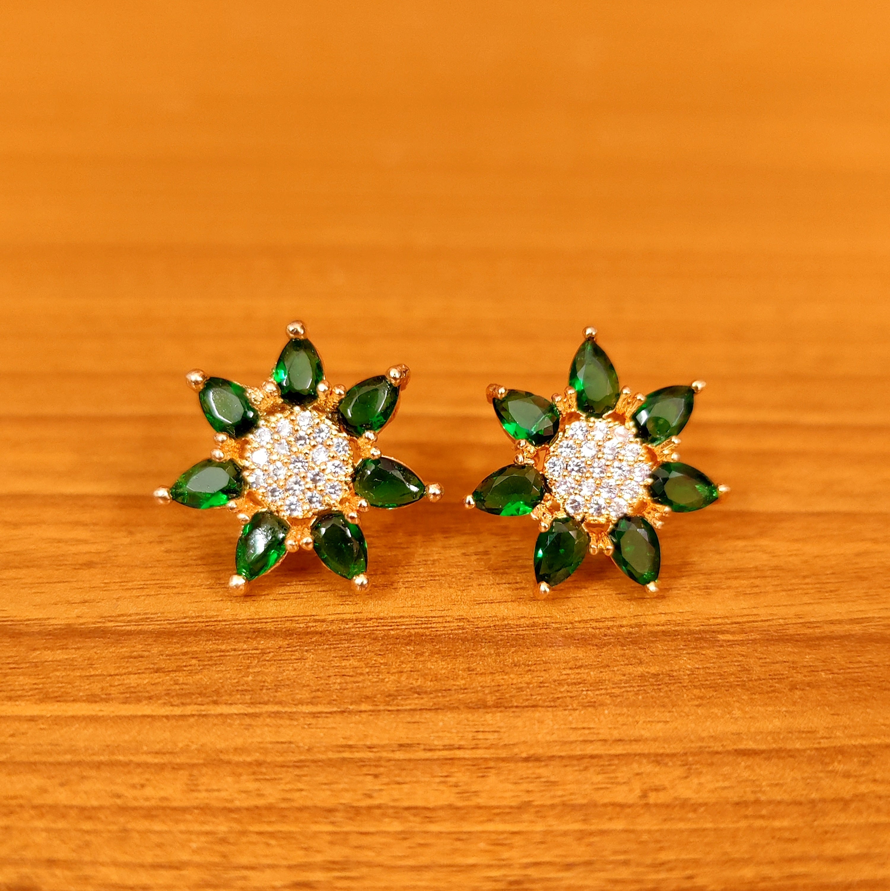Emerald lemon earrings] Jade color earrings Bronze resin earrings/ Clip-On  - Shop olistudio Earrings & Clip-ons - Pinkoi