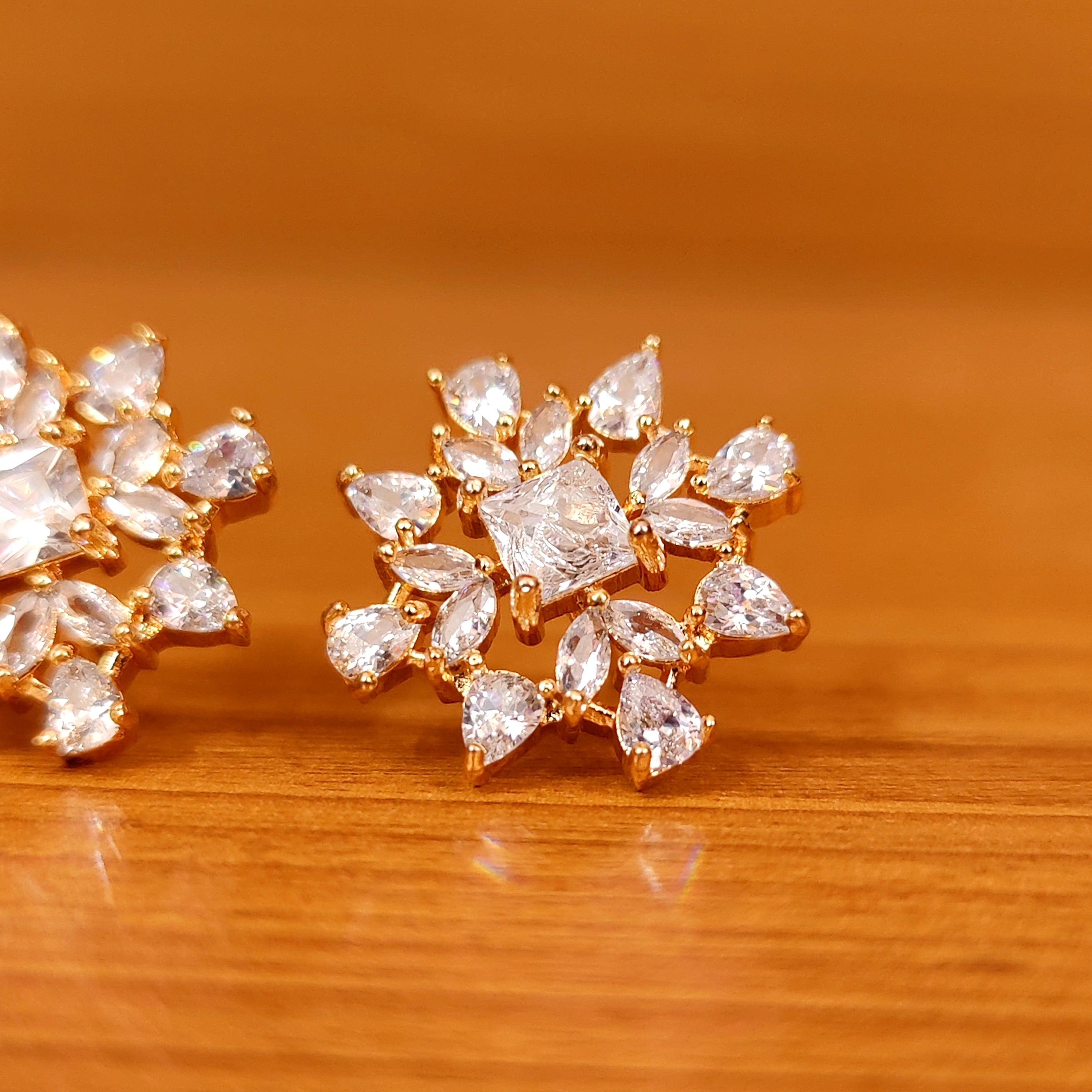 Buy Diamond Spirals Stud Earrings 14K Yellow Gold Earrings Online in India   Etsy