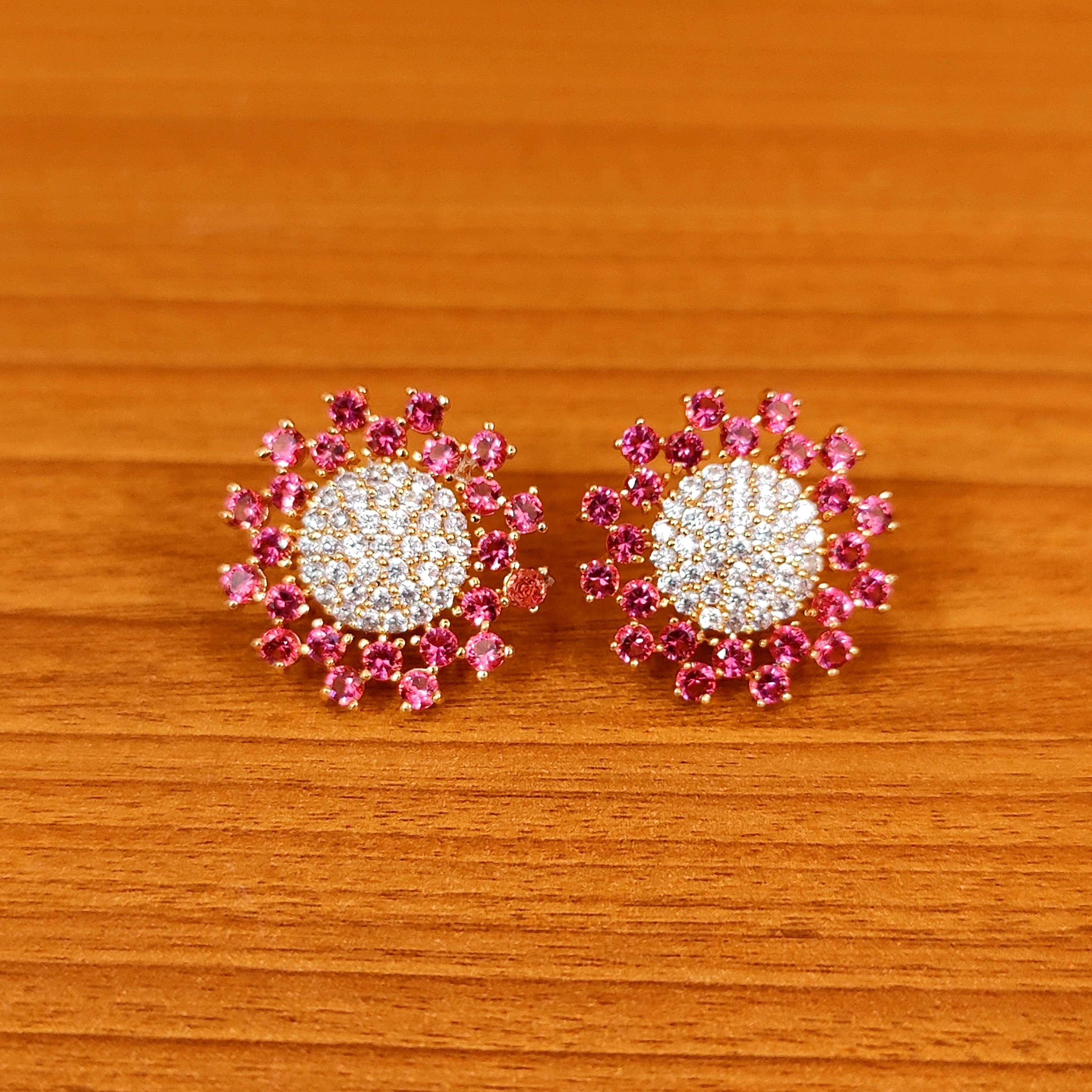 Diamond Jhumka,diamond chandbali,diamond earrings indian,detatchable d –  Nihira